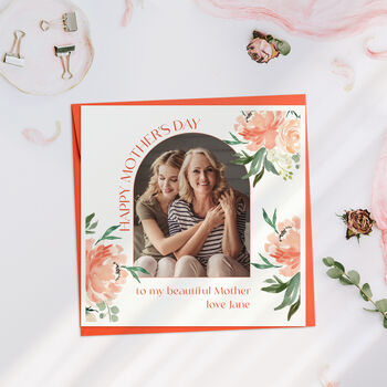 Floral Mother's Day Photo Card, 2 of 3