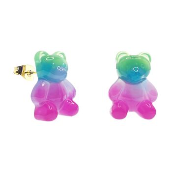 Jelly Bear Ear Stud Earrings, 8 of 8