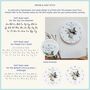 Hydrangea And Roses Floral Wedding Clock, thumbnail 3 of 3