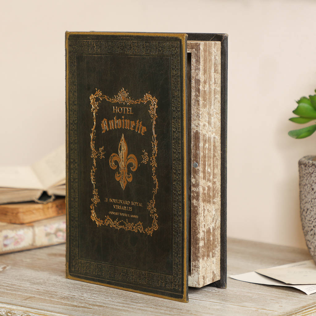 Antique Book Secret Keepsake Box