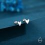 Sterling Silver Simple Heart Earrings, thumbnail 6 of 12