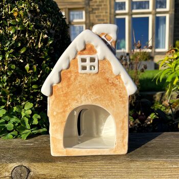 Ceramic Gingerbread T Light House, 6 of 7