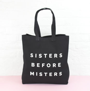 Sisters Before Misters Friendship Tote Bag, 6 of 12