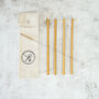 Reusable Bamboo Straw Set, thumbnail 2 of 6