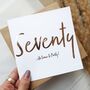 Seventy…It’s Time To Party! 70th Birthday Card, thumbnail 1 of 4