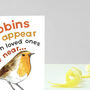 Robins Appear With Sympathy Card, thumbnail 5 of 7