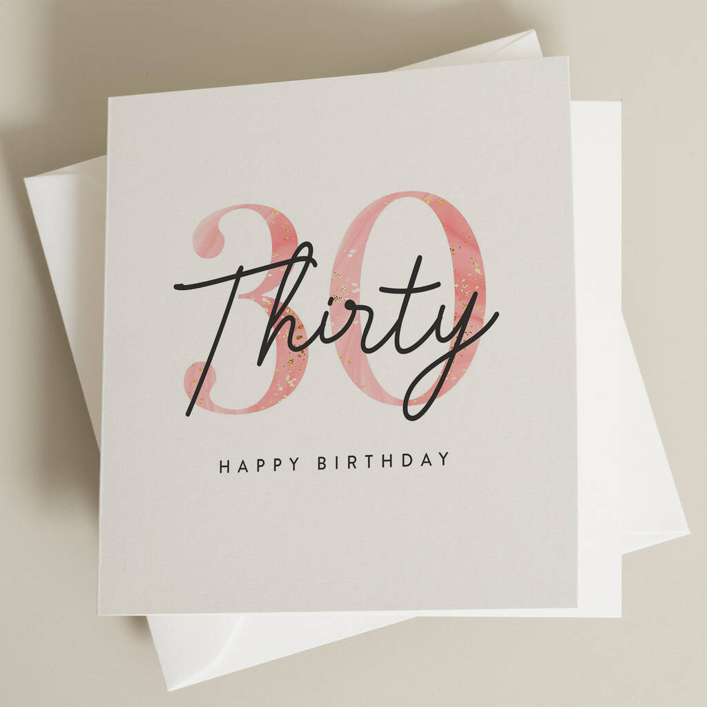 Friend 30th Birthday Card By Paper Scene