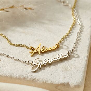 Petite Script Name Bracelet, 7 of 7