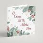 'Oh Come Let Us Adore Him' Christmas Card 10 Pack, thumbnail 1 of 3