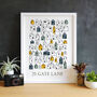 Scandinavian Style Little House Personalised Print, thumbnail 1 of 2