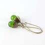 Vintage Water Lily Earrings, thumbnail 7 of 10