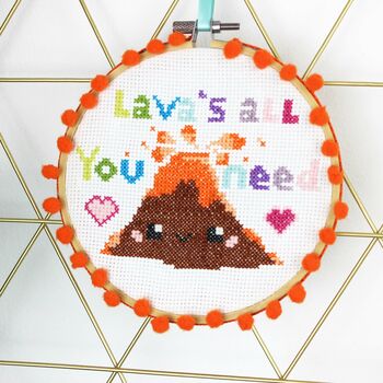 'Lavas All You Need' Cross Stitch Kit, 3 of 9