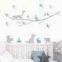 Woodland Animals On Branch Wall Sticker, thumbnail 2 of 6