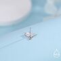 Sterling Silver Mismatched Pizza Slice And Seagull Stud Earrings, thumbnail 2 of 9