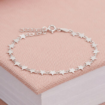 Adjustable Sterling Silver Multi Star Bracelet, 2 of 8