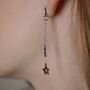 Night Sky Star And Moon Earrings, thumbnail 6 of 9