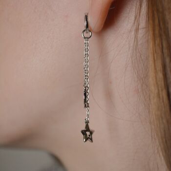 Night Sky Star And Moon Earrings, 6 of 9