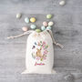 Personalised Floral Bunny Sack, thumbnail 4 of 4