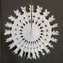 Snowflake Paper Decoration Feather Design Large, thumbnail 1 of 2