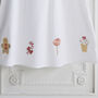 Personalised Girl's Gingerbread Cotton Dress, thumbnail 7 of 7