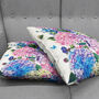Hydrangea Floral Cushion Cover With Blue And Pink, thumbnail 4 of 7