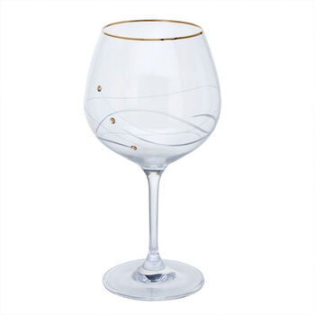 Swarovski® Crystal Gold Dartington Gin Glass – Pair, 3 of 4