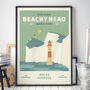 Personalised Beachy Head Marathon Print, Unframed, thumbnail 2 of 4
