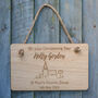Personalised Christening Engraved Hanging Plaque / Sign, thumbnail 1 of 7