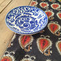 Set Of Two Placemats, Block Printed Handmade In India, thumbnail 2 of 11