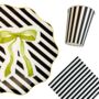 Chartreuse Bow Shaped Party Napkins X 24, thumbnail 2 of 2