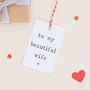 'To My Husband Or Wife' Gift Tag, thumbnail 2 of 4