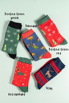 Men’s Christmas Bamboo Socks, 4 of 5