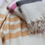 Personalised Soft Cotton Chevron Throw Blanket, thumbnail 11 of 11