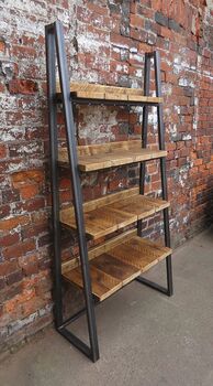 Industrial Reclaimed Bookcase Shelf Unit 181, 3 of 6