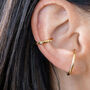 Yellow Gold Plated Twisted Ear Cuff, thumbnail 1 of 6