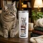 Personalised Cats And Books Insulated Hot Cold Cup Water Bottle Tumbler Style, thumbnail 1 of 7