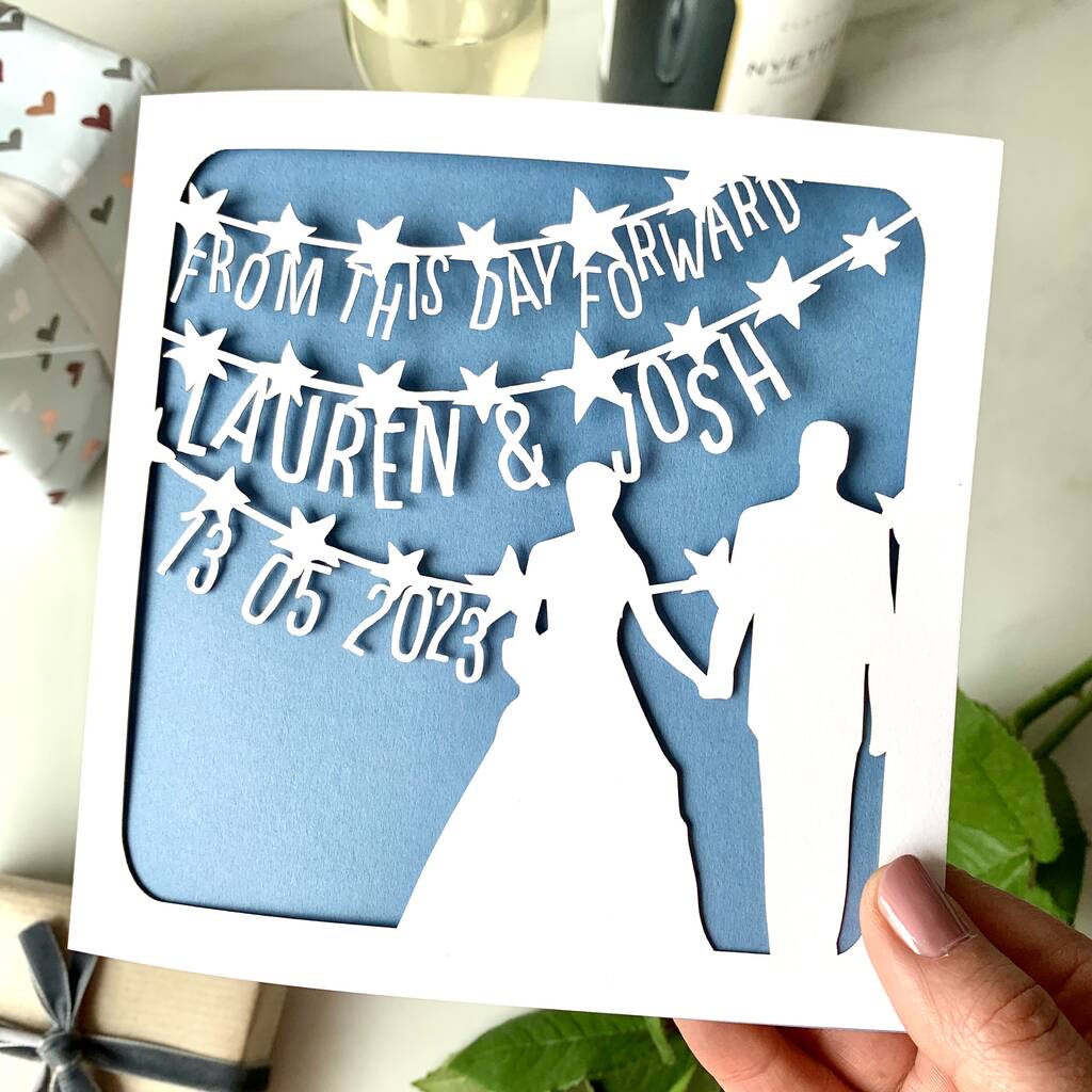From This Day Personalised Wedding Card, 1 of 6
