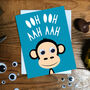 Happy Birthday Cheeky Monkey Card, thumbnail 2 of 2