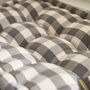 Grey Gingham Bench Cushion, thumbnail 4 of 5