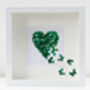 Framed Jade Wedding Anniversary Butterfly Heart, thumbnail 2 of 2