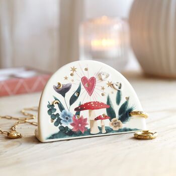 Cosy Floral Heart Earring Holder, 2 of 2