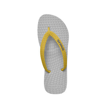 Natural White Rubber Flip Flops, 9 of 10