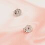 Natural Malachite Stone Stud Earrings In Sterling Silver, thumbnail 8 of 12