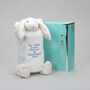 Personalised Embroidery Cream Bunny Hot Water Cover, thumbnail 5 of 12