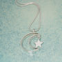 Personalised Secret Message Silver Moon Necklace, thumbnail 2 of 7