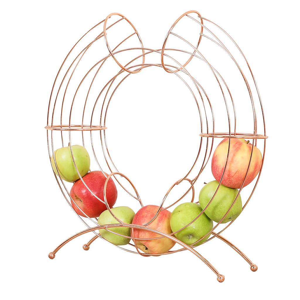 copper metal fruit holder by dibor