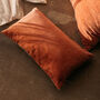 Misi Washed Coral Velvet Cushion, thumbnail 1 of 7