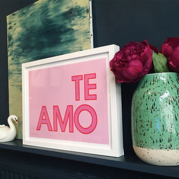 'Te Amo' Love Art Print, 3 of 7