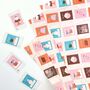 Christmas Wrapping Paper | Festive Stamps Gift Wrap, thumbnail 2 of 3