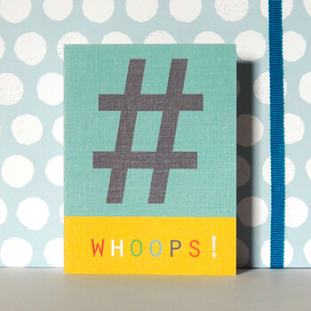 Mini Hashtag Whoops Card, 4 of 5